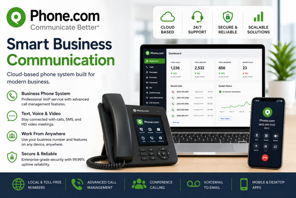 Phone.com: Flexible Business Phone and VoIP Communication 2026