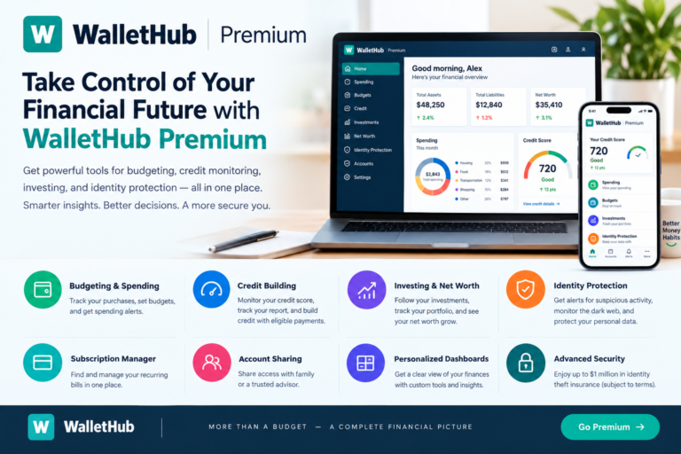 Home 1 WalletHub Premium: Powerful Tools for Smarter Money Management