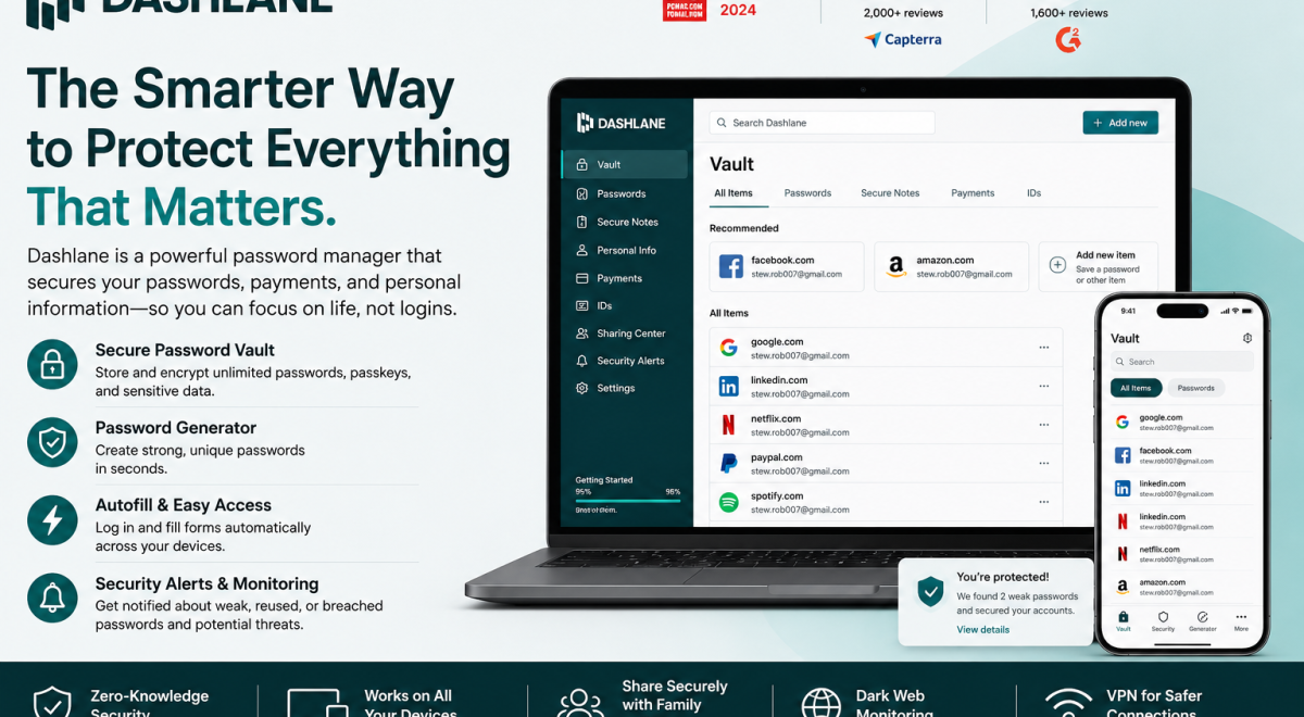 Dashlane: Powerful Password Manager for Secure Online Access 2026